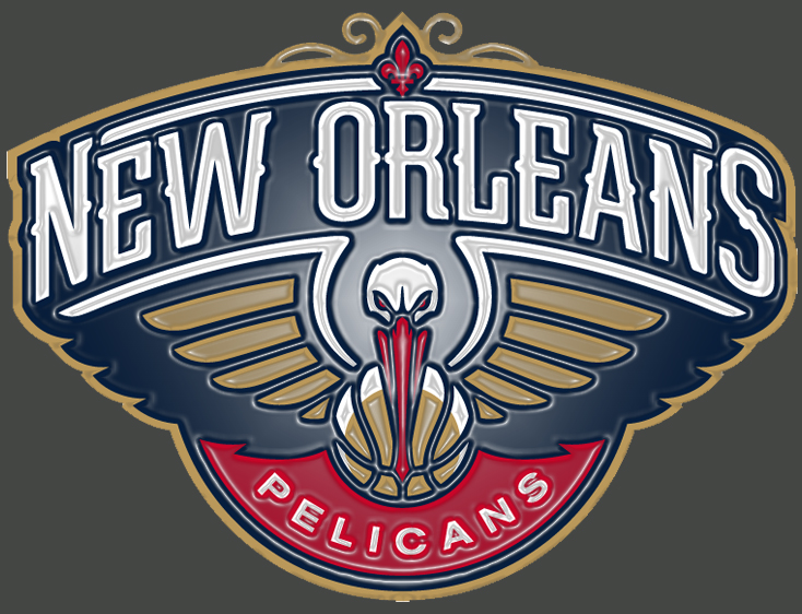 New Orleans Pelicans Plastic Effect Logo iron on paper